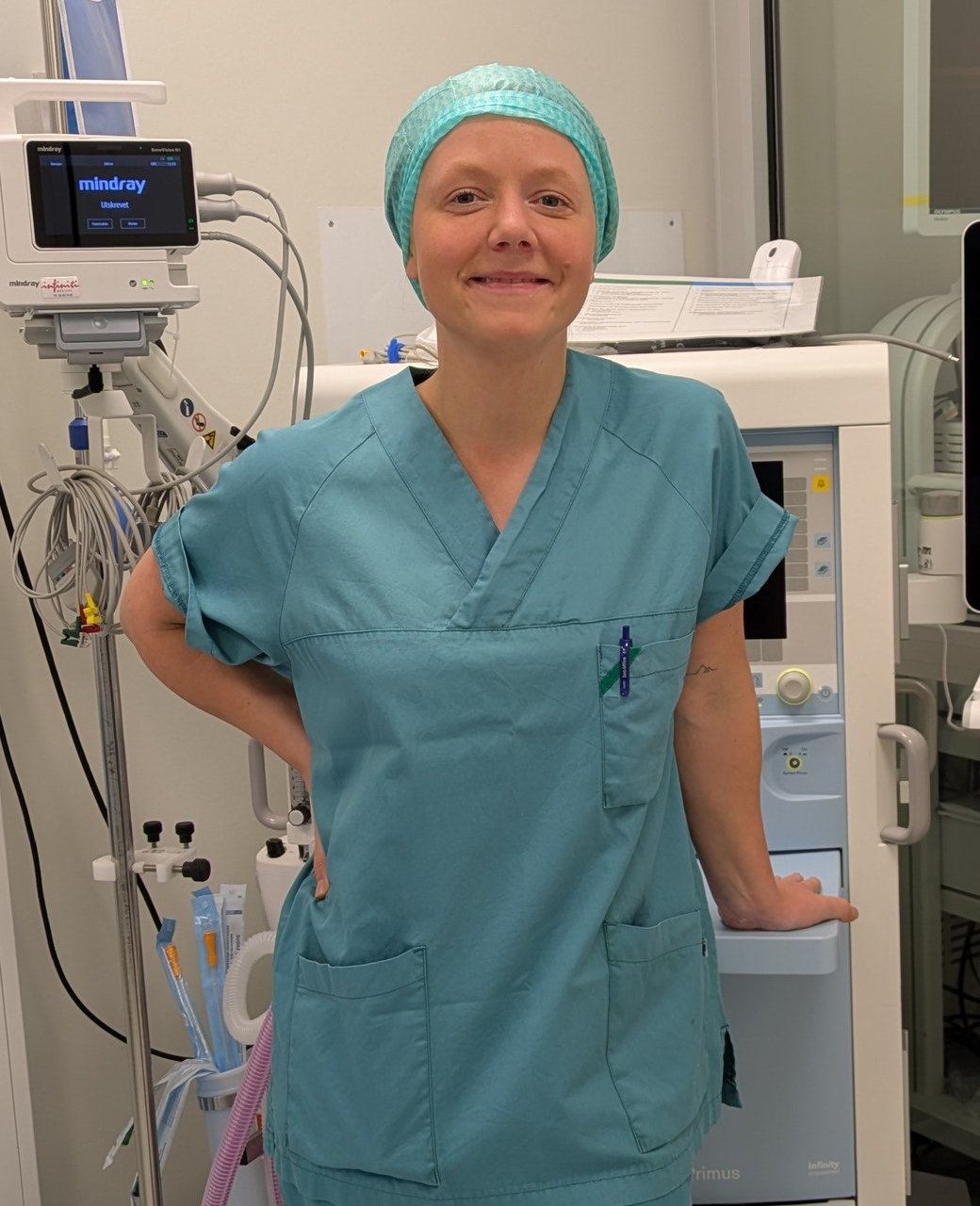 En person i medisinsk uniform