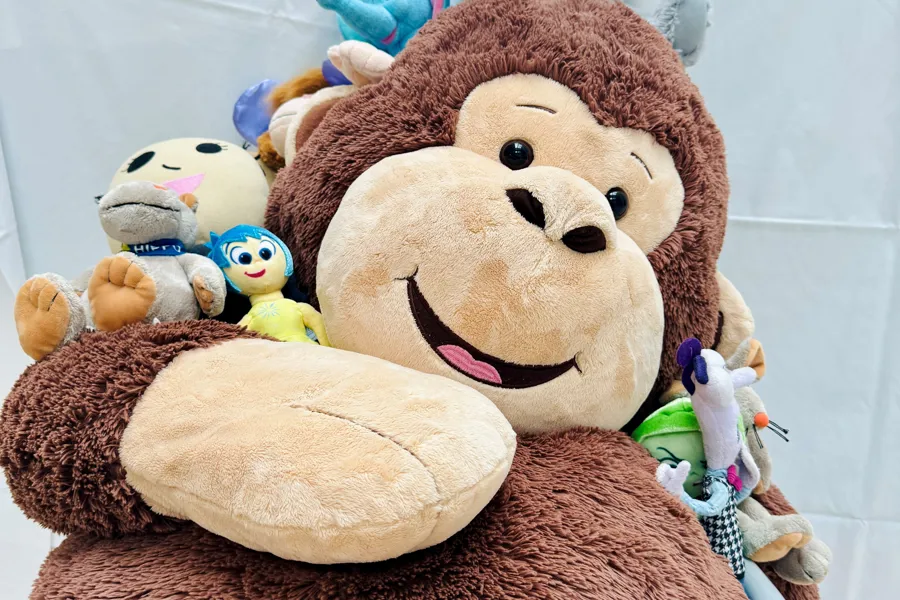 Stor bamse sammen med mange småbamser