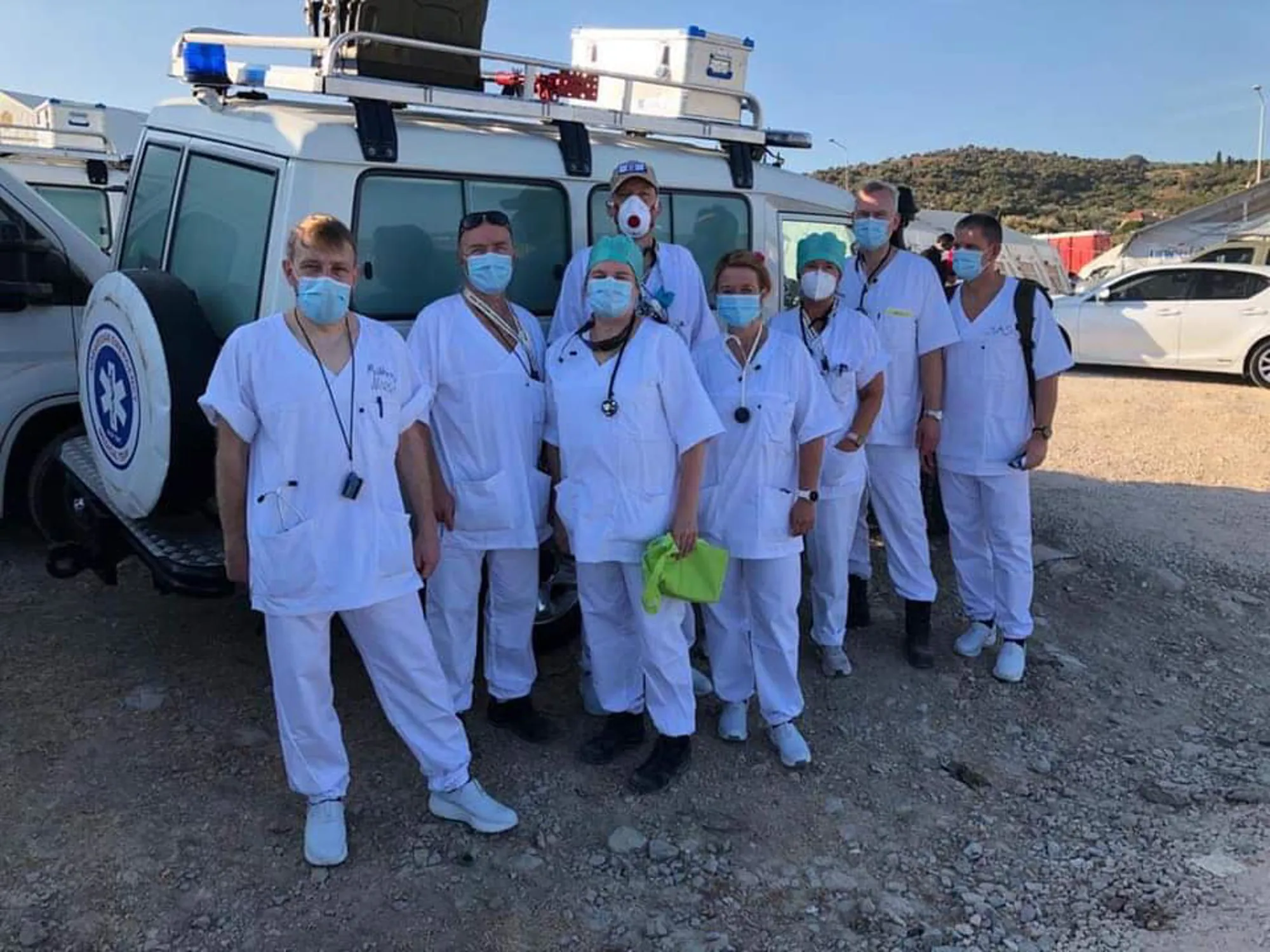 Ansatte fra Nordlandssykehuset i Lesvos