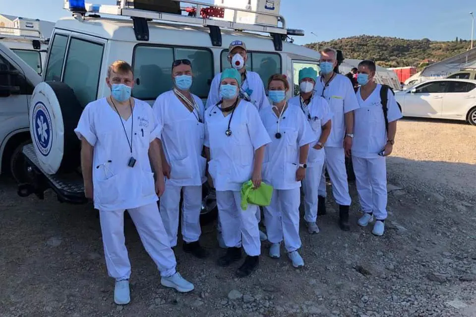 Ansatte fra Nordlandssykehuset i Lesvos