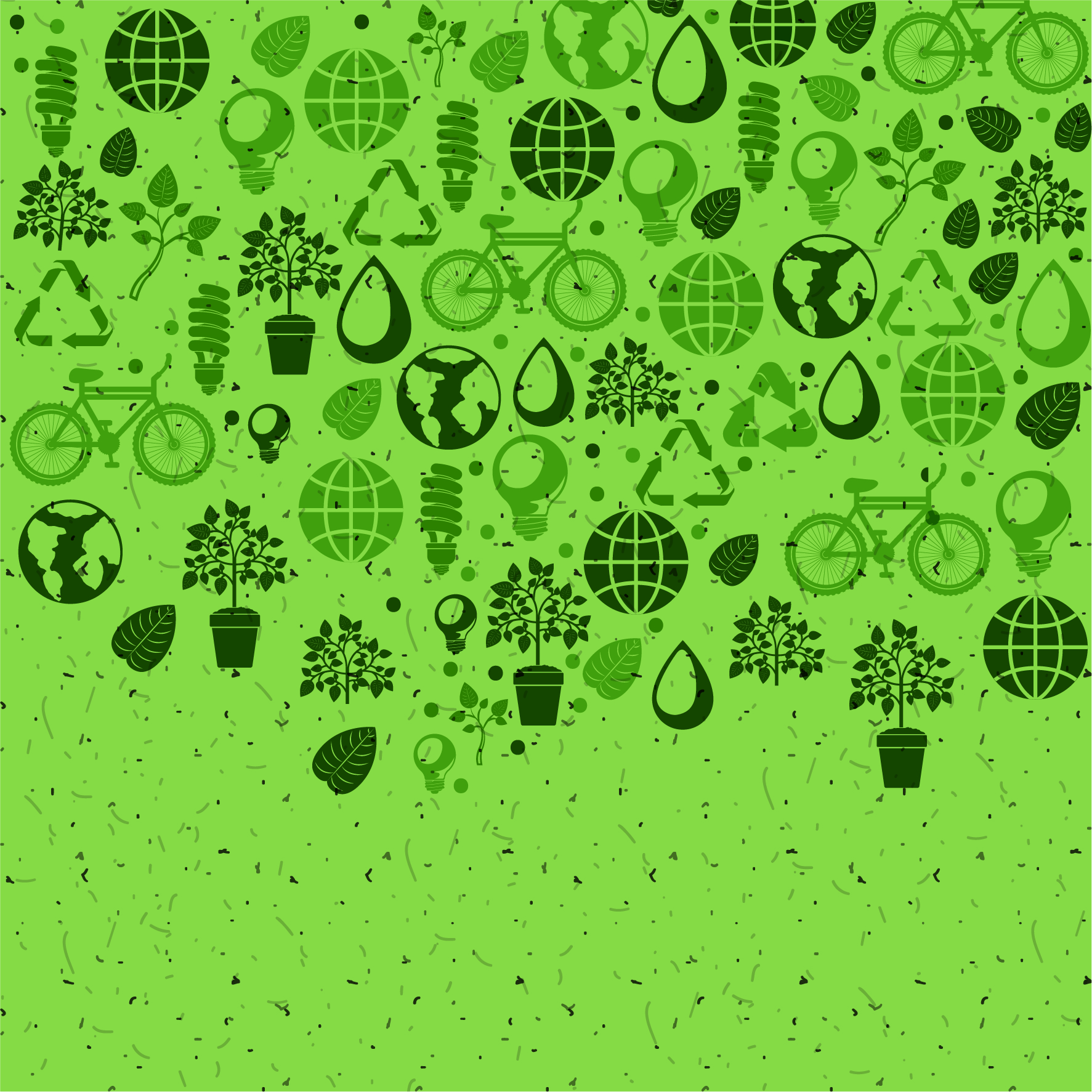 Illustrasjon av grønt miljø