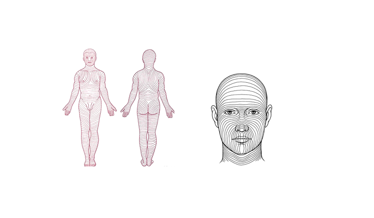 En gruppe mennesker i forskjellige positurer