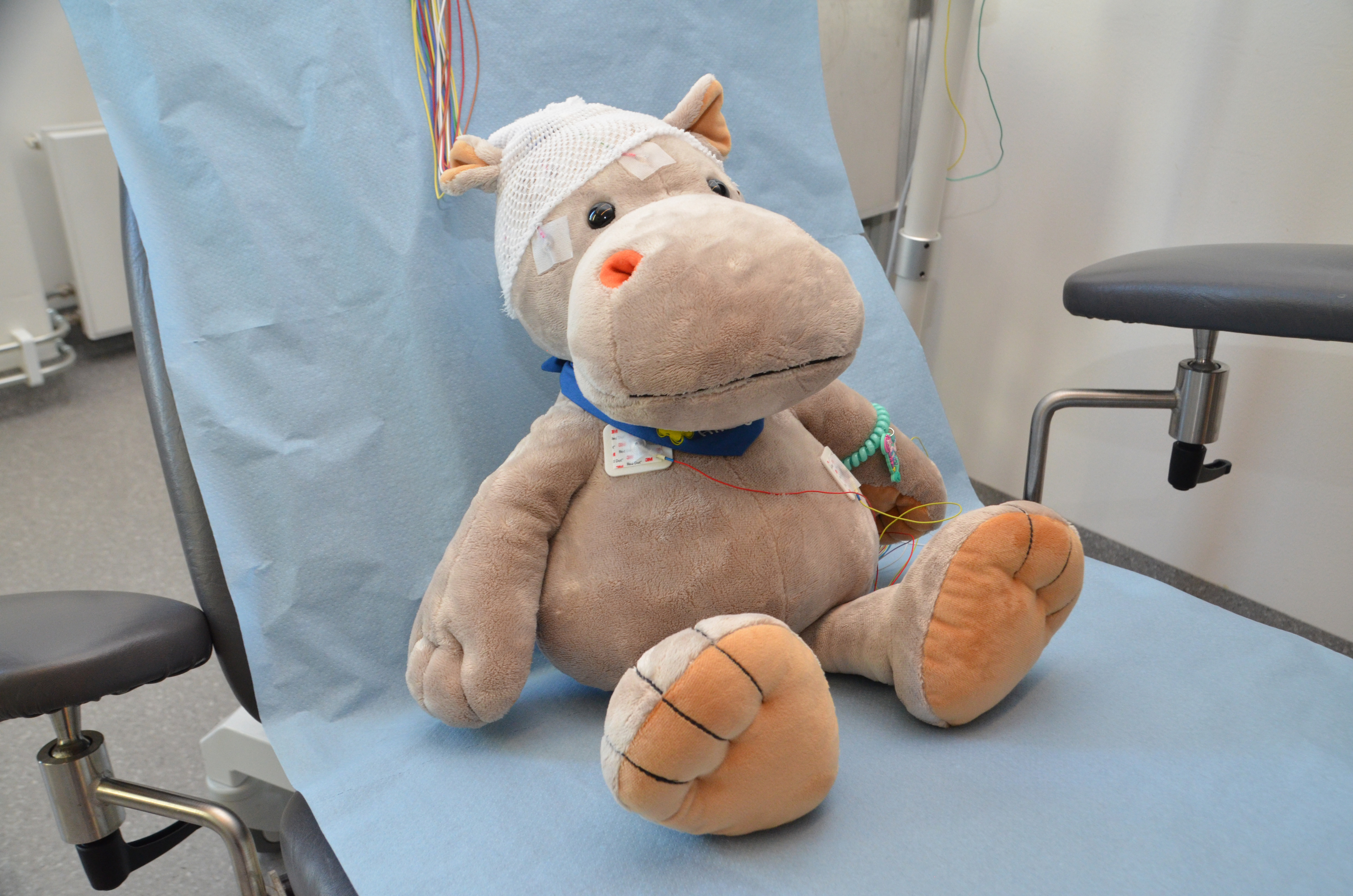 Sykehusbamsen klar for undersøkelse