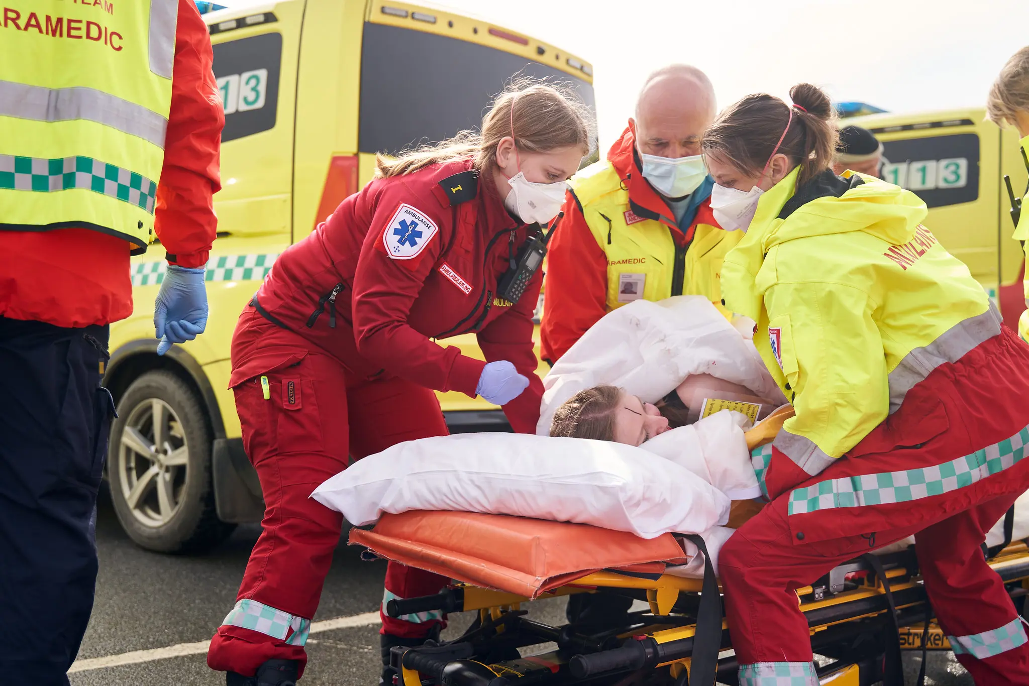 Markører hjelper øvelsen i å bli realistisk. Foto: Raymond Engmark