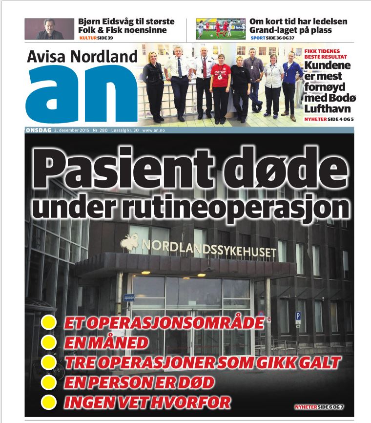 Bilde av avisforside