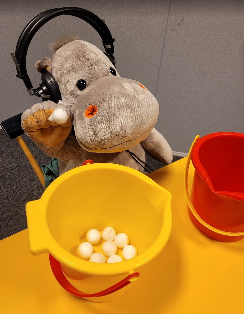 Et kosedyr på sykkel