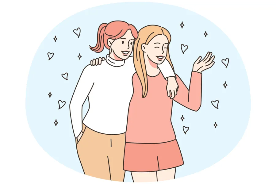 Illustrasjonstegning av ungdom